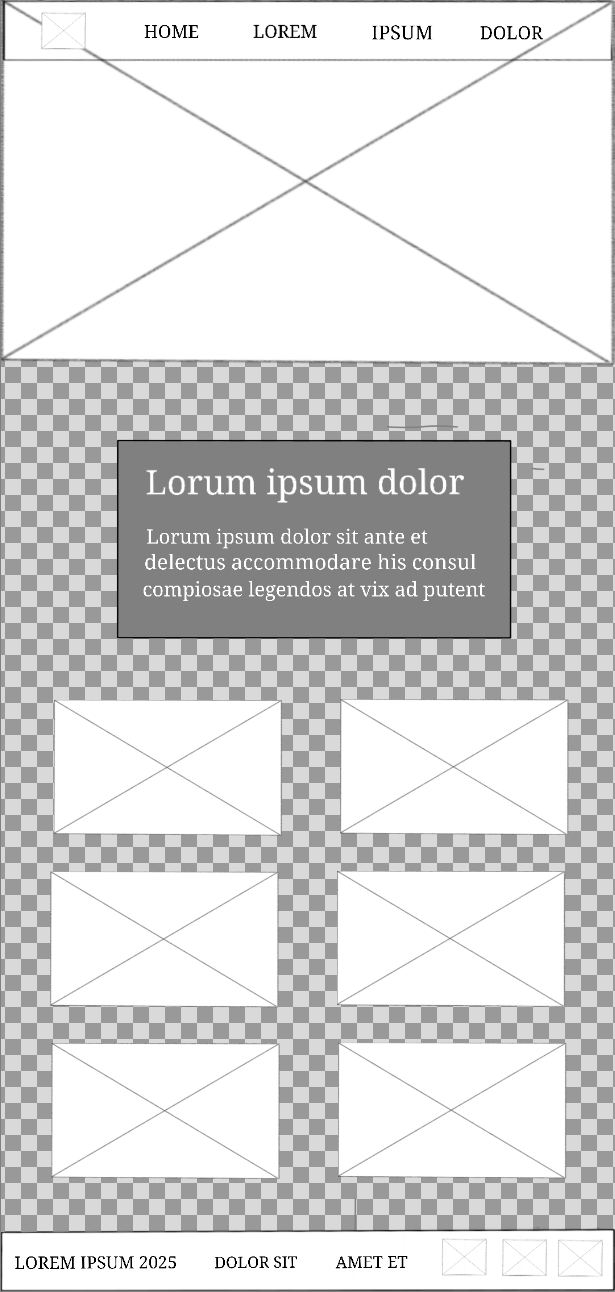 page two wireframe